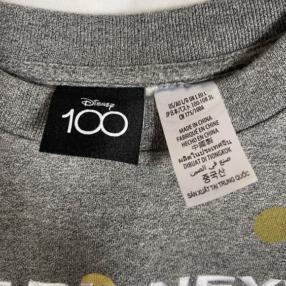 Disney Gray Sweatshirt with Multicolor Dots - Picture 2 of 2